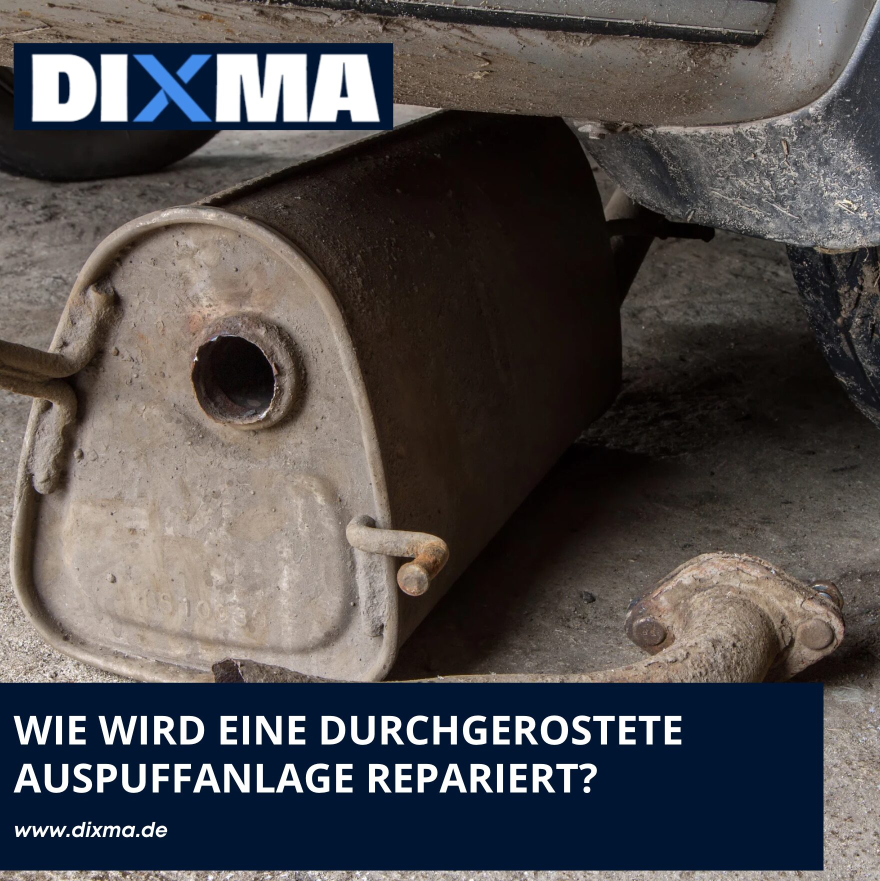 Wie wird eine durchgerostete Auspuffanlage repariert?