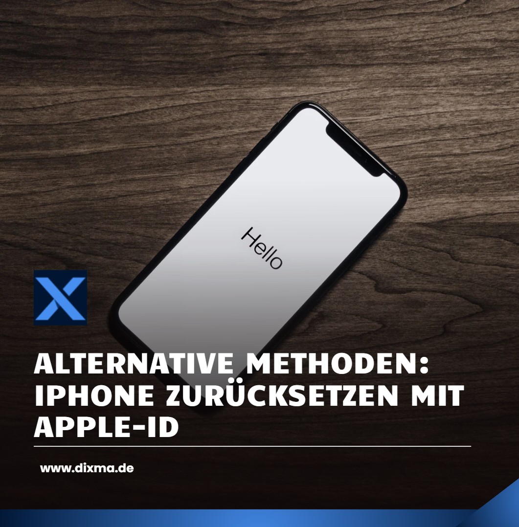 Alternative Methoden iPhone zurücksetzen mit Apple-ID